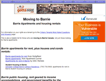 Tablet Screenshot of barrie.ontariotenants.ca