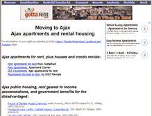 Tablet Screenshot of ajax.ontariotenants.ca