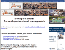 Tablet Screenshot of cornwall.ontariotenants.ca