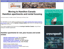Tablet Screenshot of hamilton.ontariotenants.ca