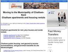 Tablet Screenshot of chatham.ontariotenants.ca